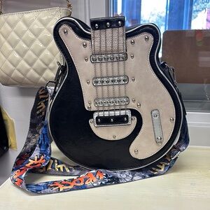 Guitar-Shaped Crossbody Bag